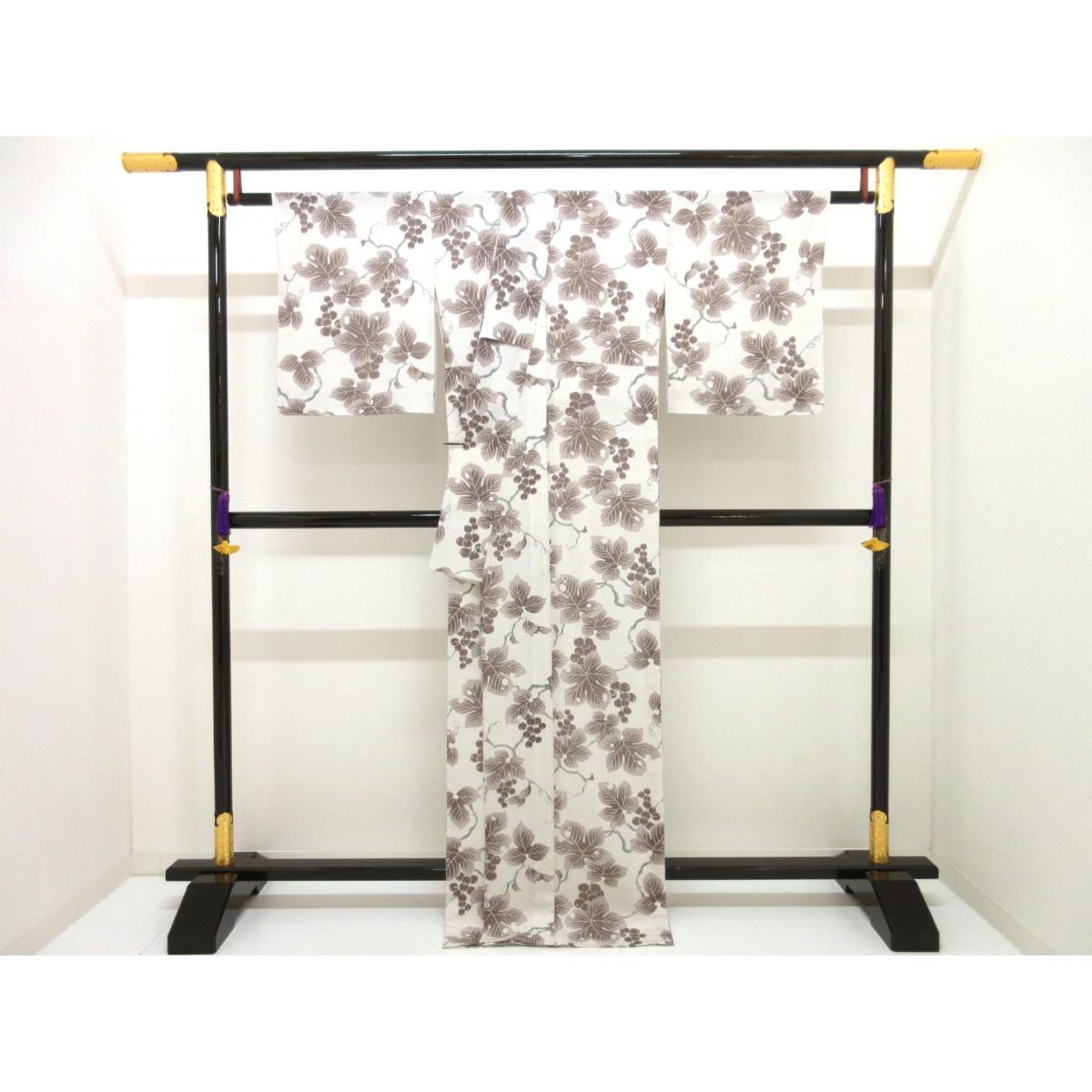 【新品】単衣　駒絽小紋
