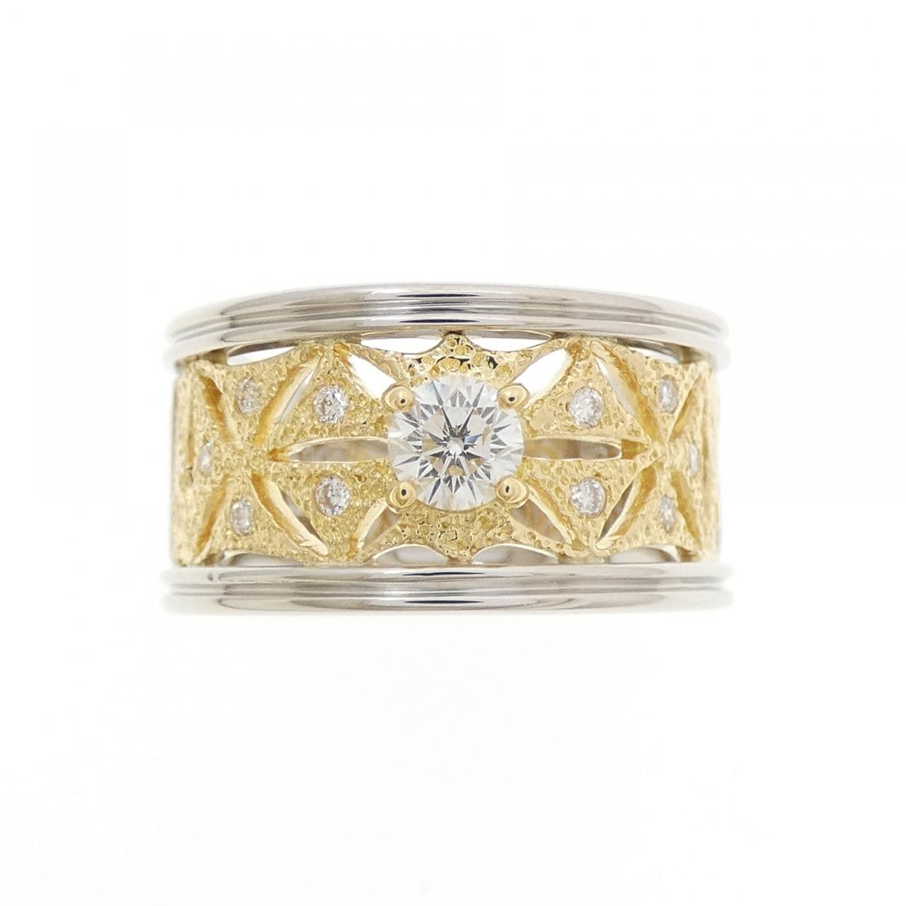 PT900/K18YG ダイヤモンド リング 0.33CT