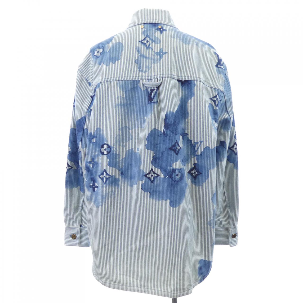 ルイヴィトン LOUIS VUITTON ストライプモノグラムワークウェア HLS05WBX7 デニムジャケット