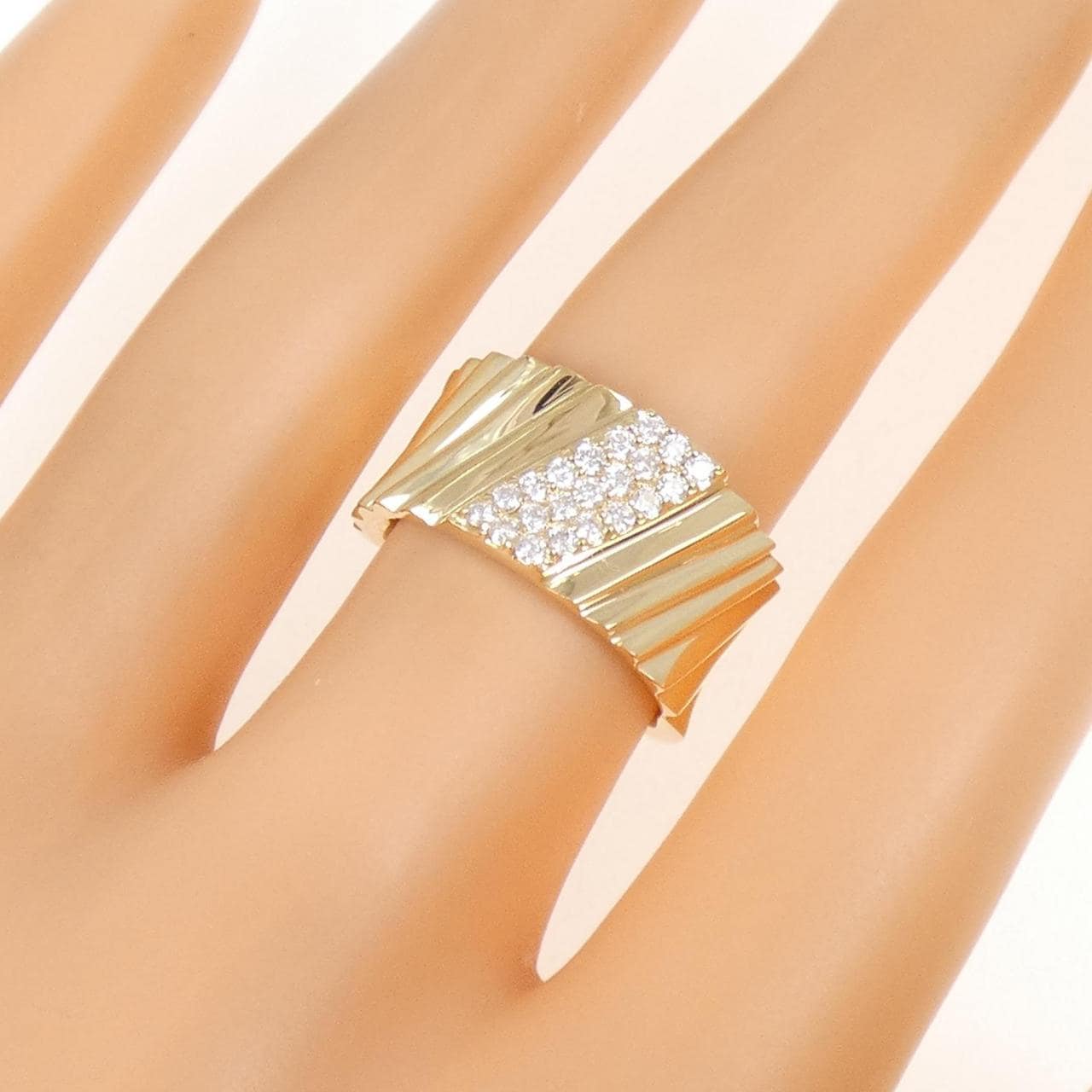 K18YG ダイヤモンド リング 0.28CT