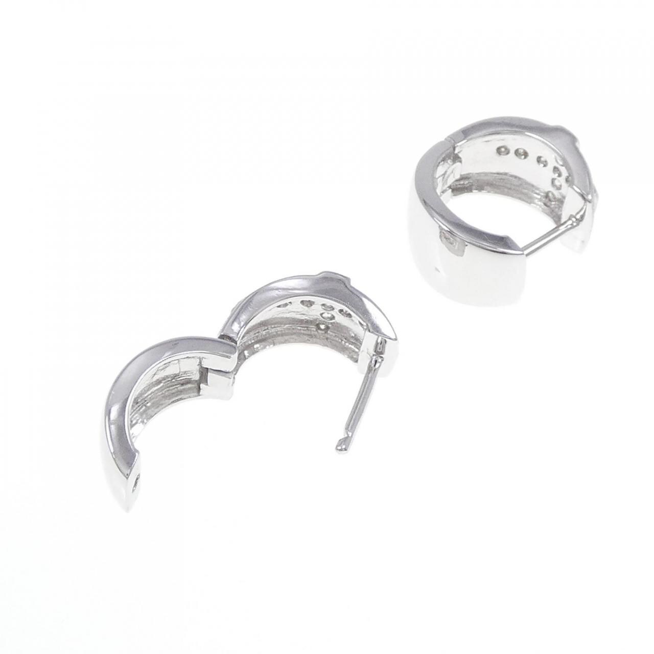 K18WG クロス ダイヤモンド ピアス 0.2CT www.krzysztofbialy.com