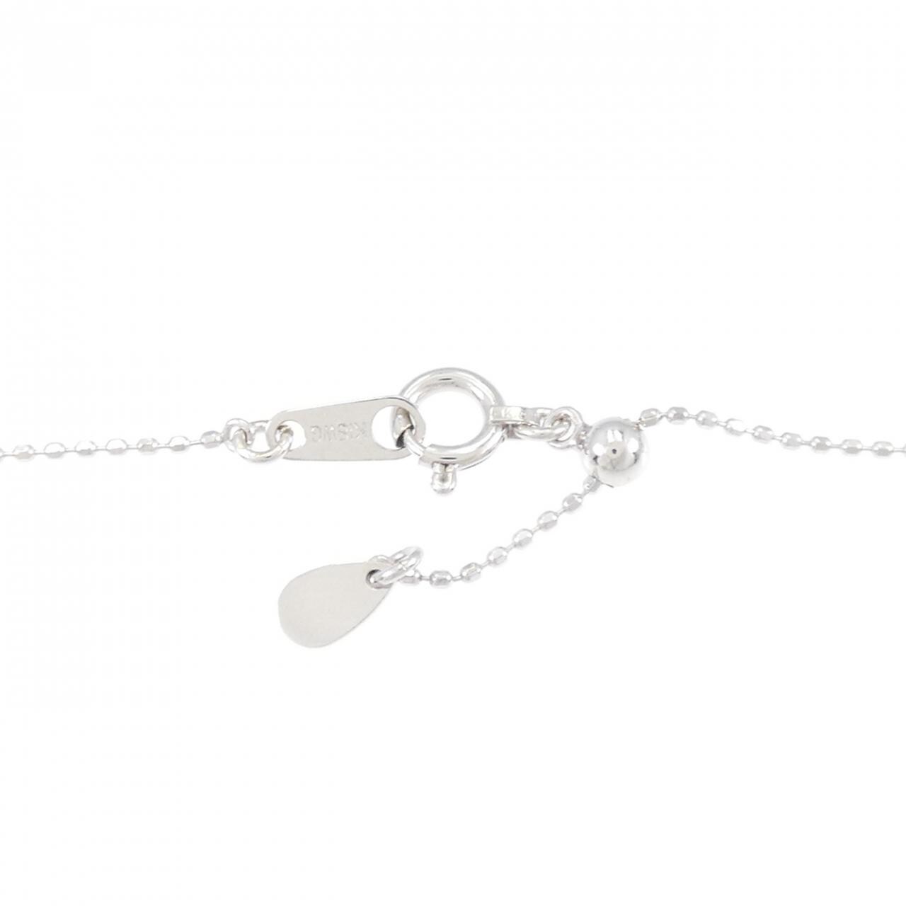 K18WG ダイヤモンド ネックレス 0.21CT