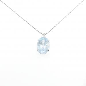 PT Blue Topaz Necklace 10.56CT