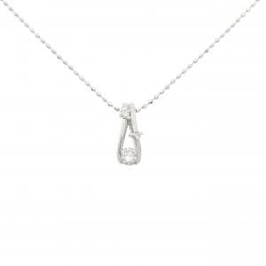 K18WG ダイヤモンド ネックレス 0.12CT