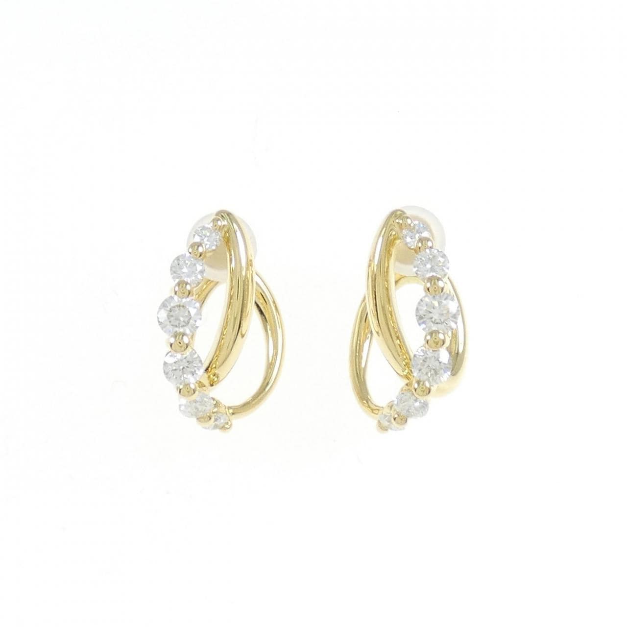 K18YG Diamond earrings 0.80CT