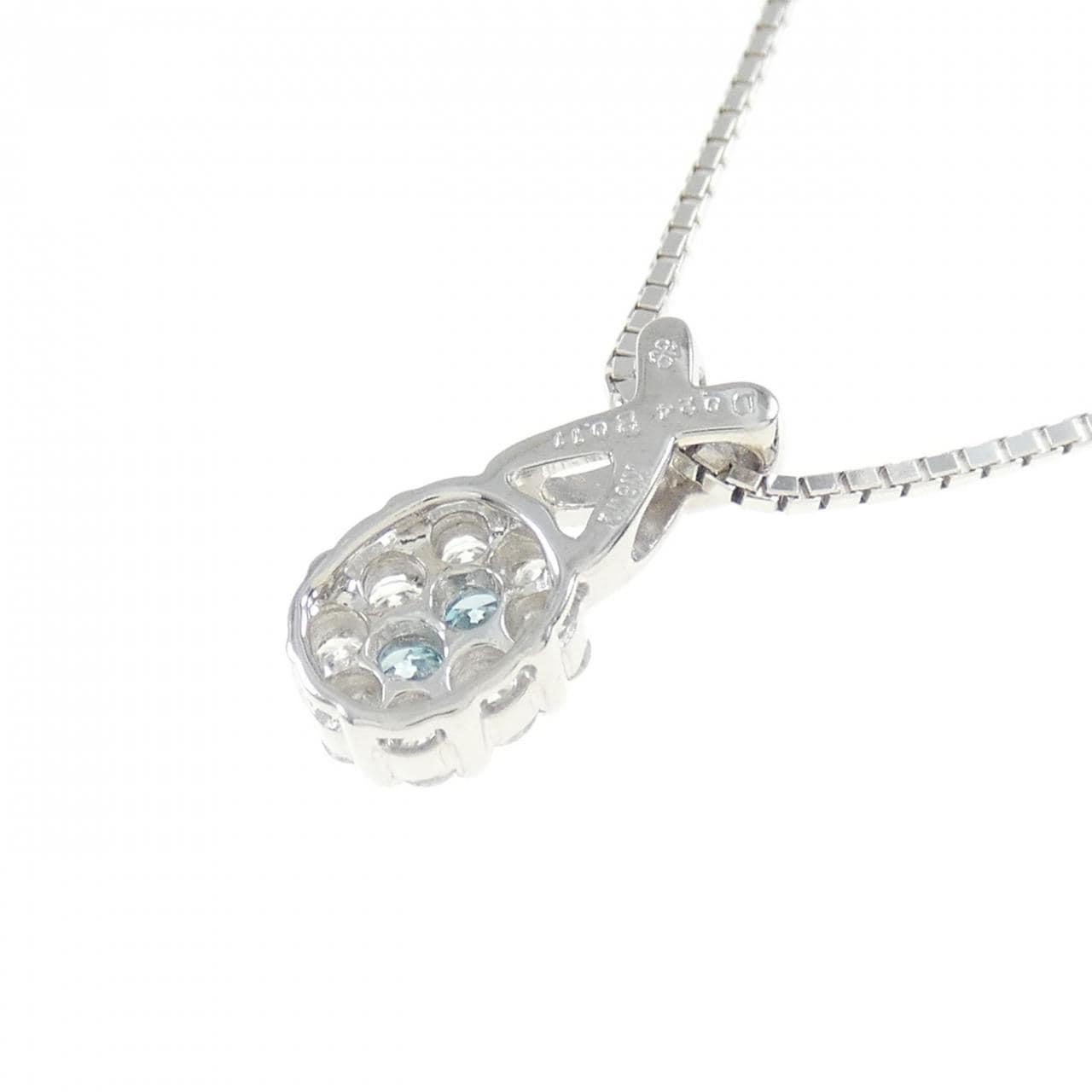 K18WG ダイヤモンド ネックレス 0.11CT