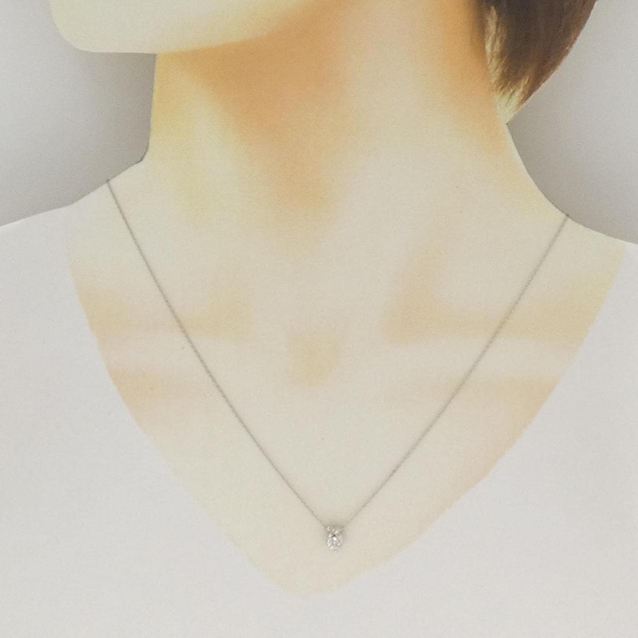 PT900/PT850 ダイヤモンド ネックレス 0.20CT