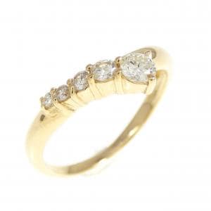 K18YG ダイヤモンド リング 0.25CT