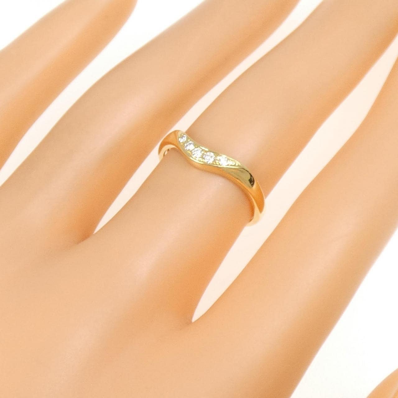 K18YG ダイヤモンド リング 0.06CT