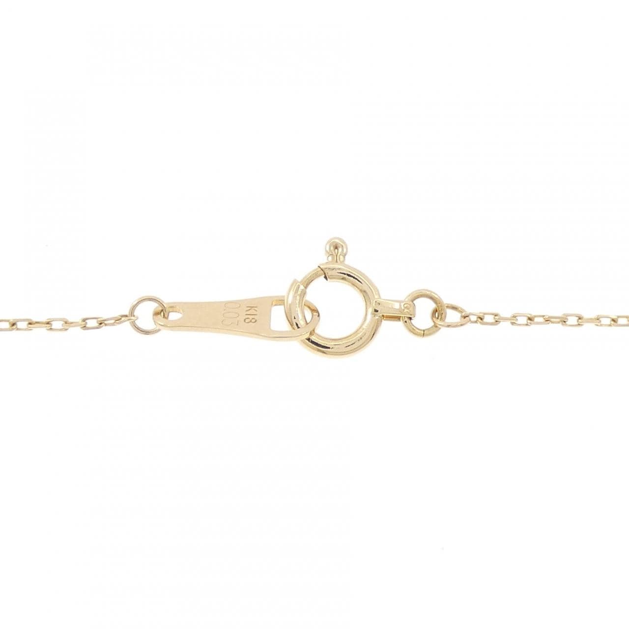 アガット クロス ダイヤモンド ブレスレット 0.03CT