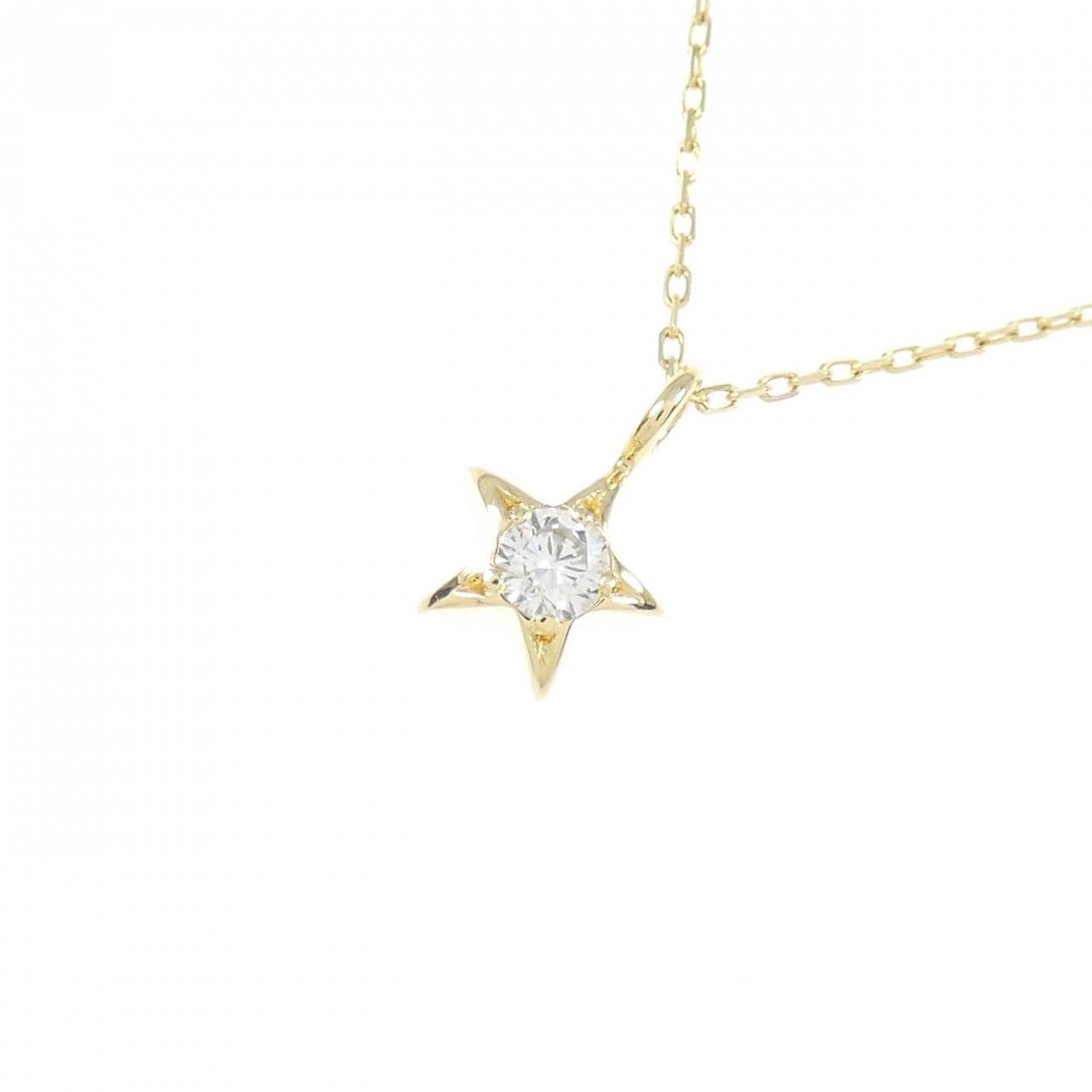 K18YG star Diamond necklace