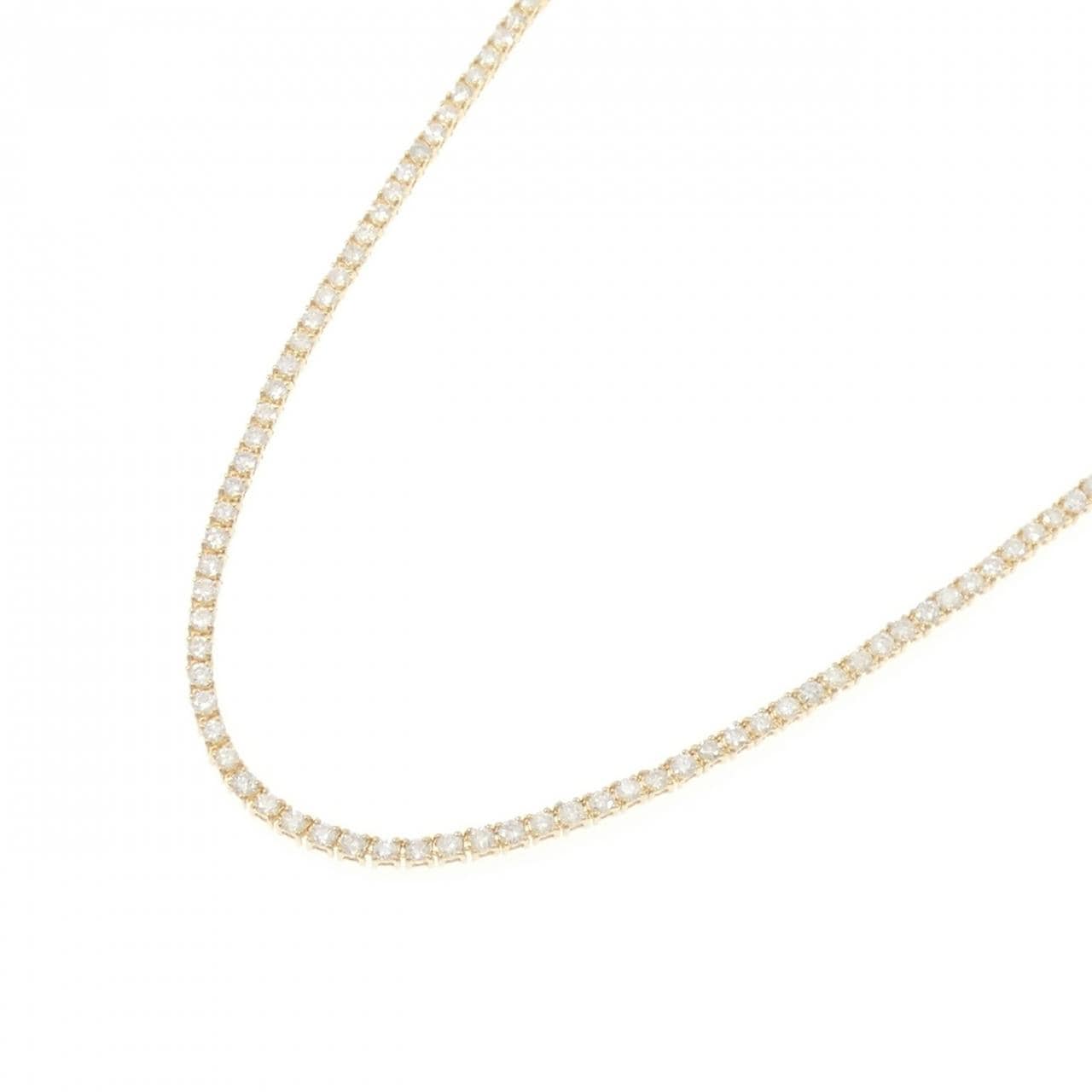 K18YG ダイヤモンド ネックレス 5.00CT
