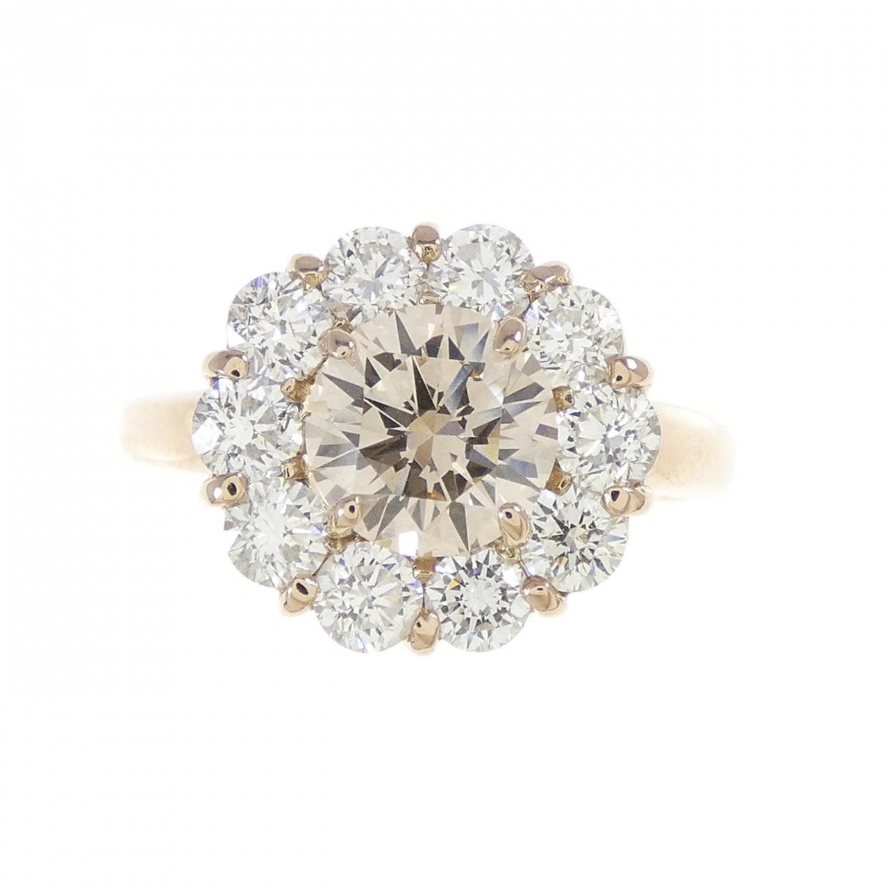 K18PG ダイヤモンド リング 1.121CT
