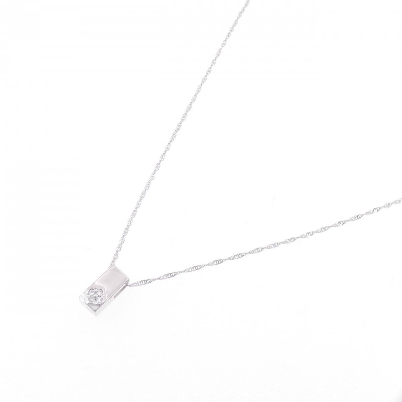 K18WG ダイヤモンド ネックレス 0.03CT