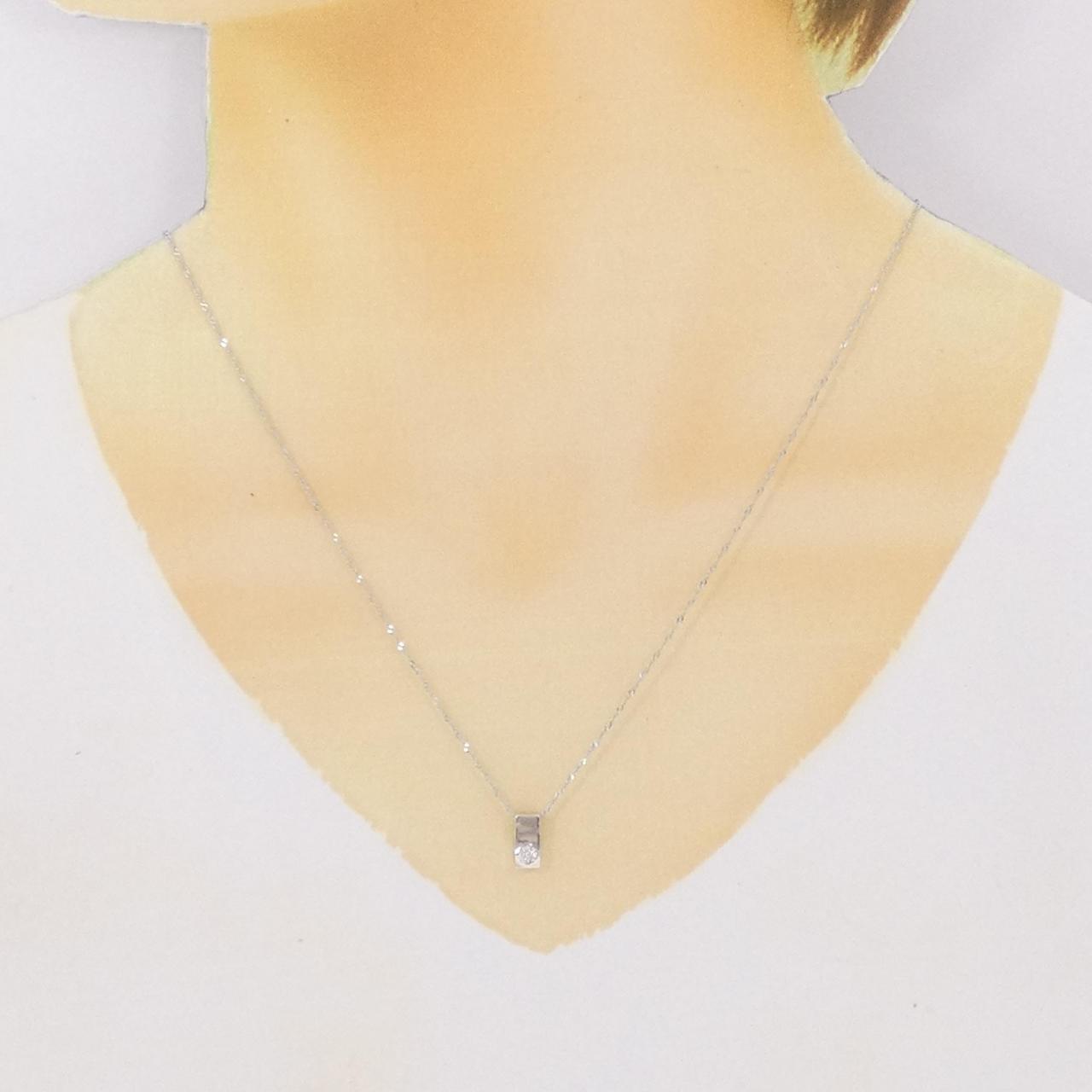 K18WG ダイヤモンド ネックレス 0.03CT