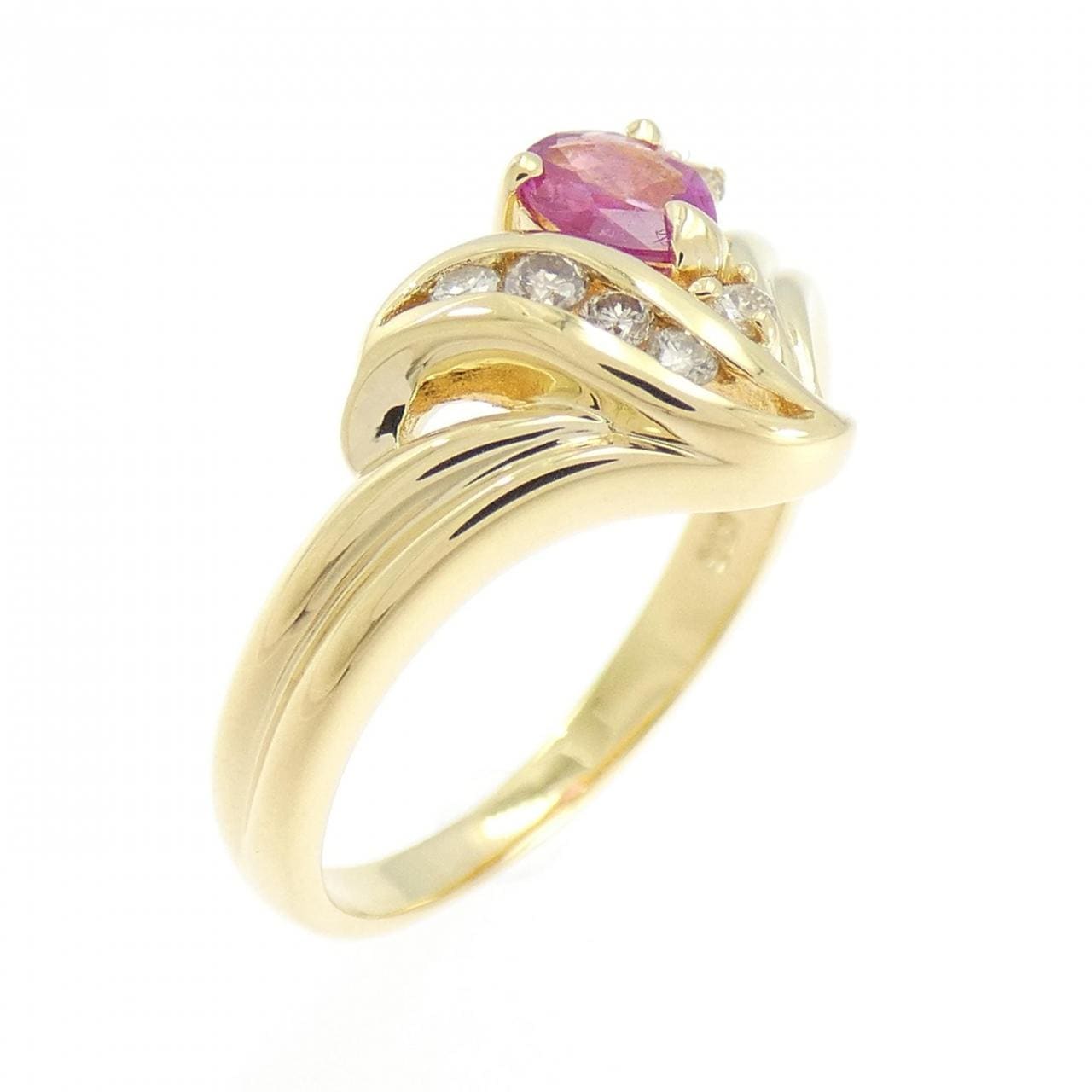 K18YG ruby ring