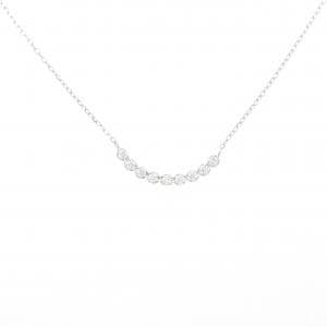 K18WG ダイヤモンド ネックレス 0.22CT