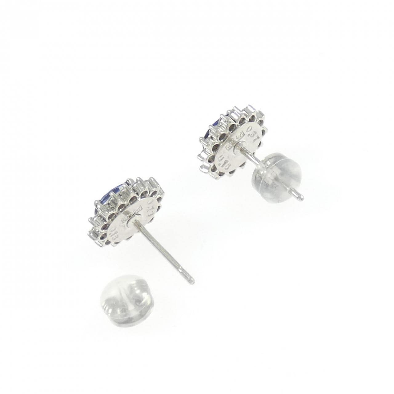 PT900 サファイヤ ピアス 1.46CT