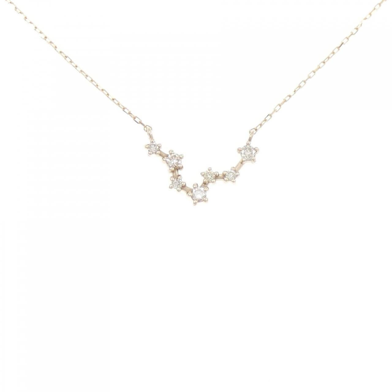 [BRAND NEW] K10YG Pisces Diamond Necklace 0.09CT