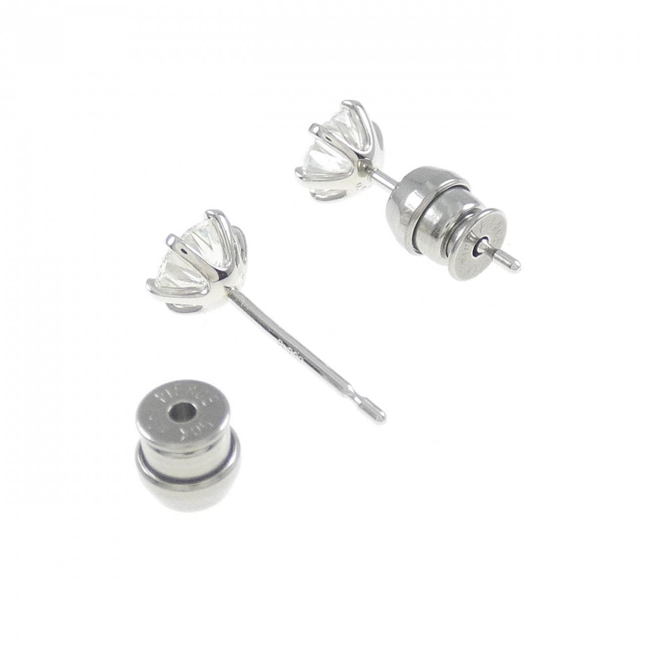 [Remake] PT/ST Diamond Earrings 0.507CT 0.518CT F I1 Good