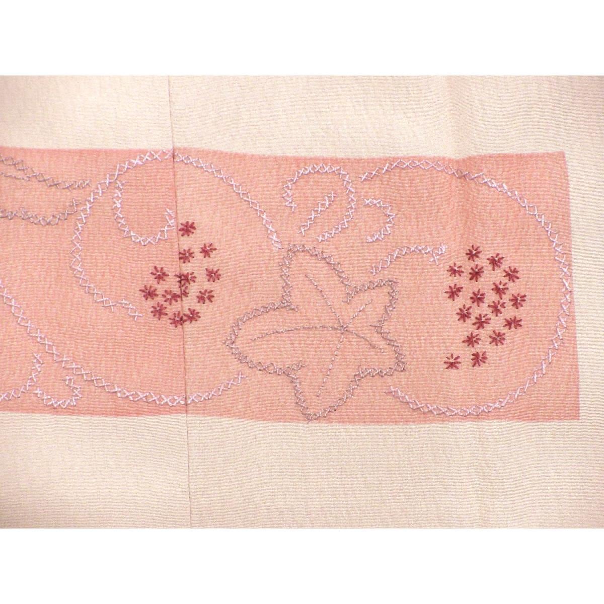 道行コート　刺繍加工