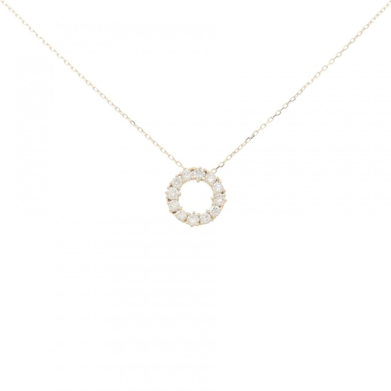 【リメイク】K10YG ダイヤモンド ネックレス 0.30CT