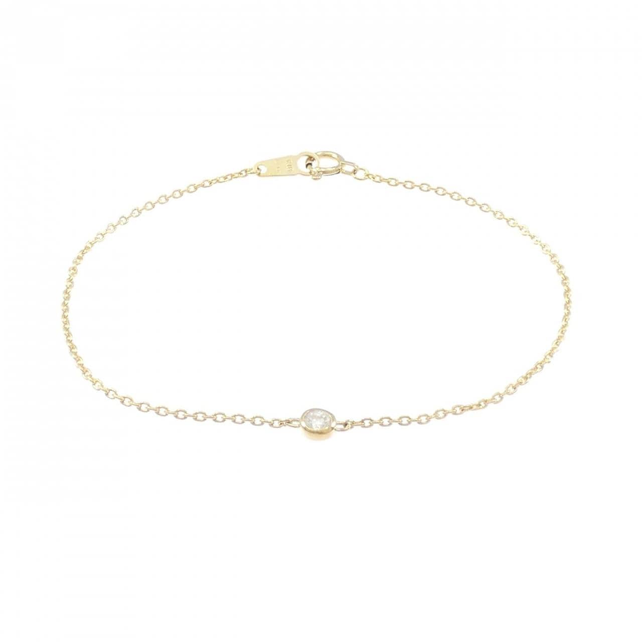 K18YG ダイヤモンド ブレスレット 0.10CT