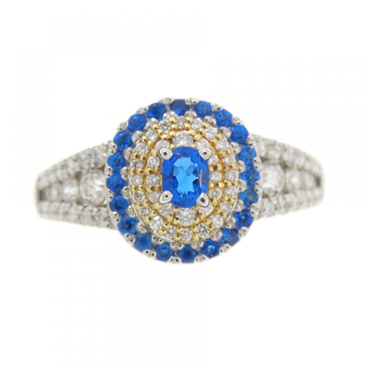 PT950/K18YG アウイナイト リング 0.20CT