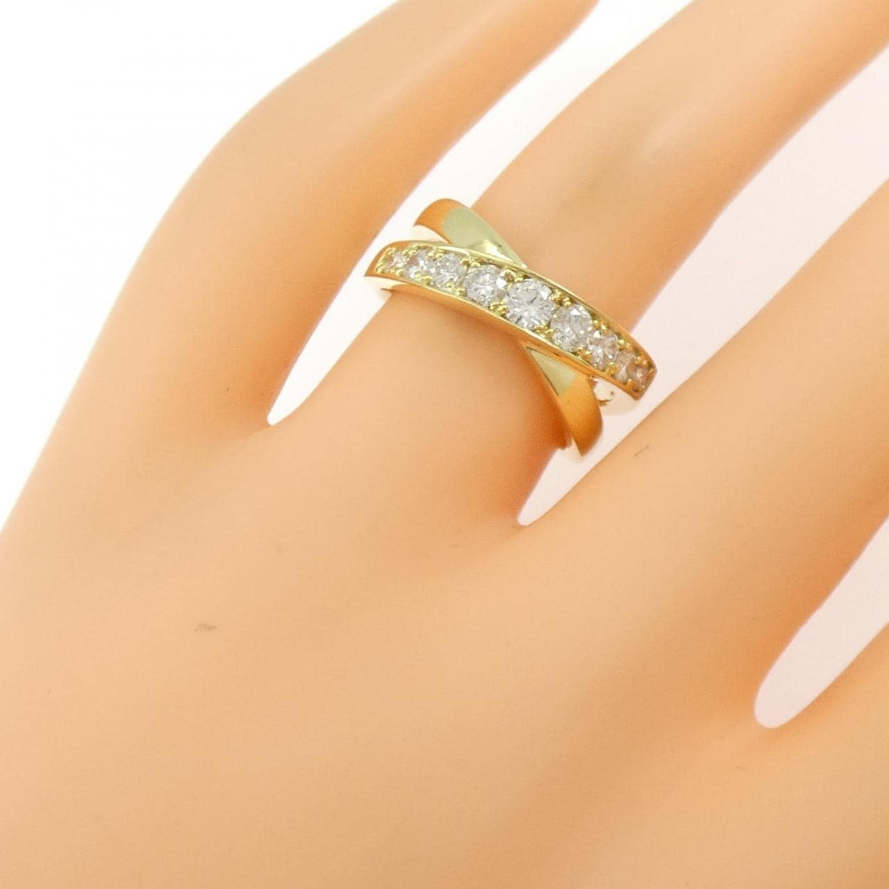 K18YG ダイヤモンド リング 0.71CT