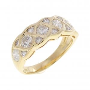 K18YG ダイヤモンド リング 1.02CT