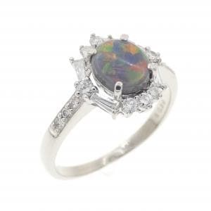 PT900 ブラックオパール リング 0.60CT