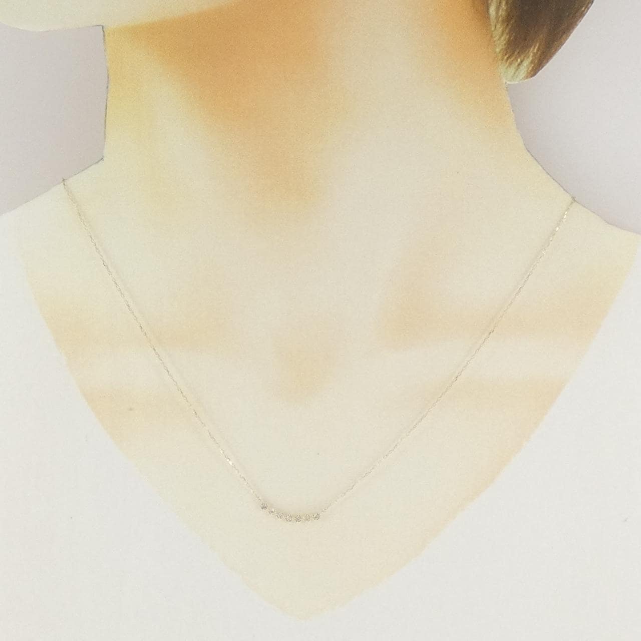 K10YG ダイヤモンド ネックレス 0.07CT