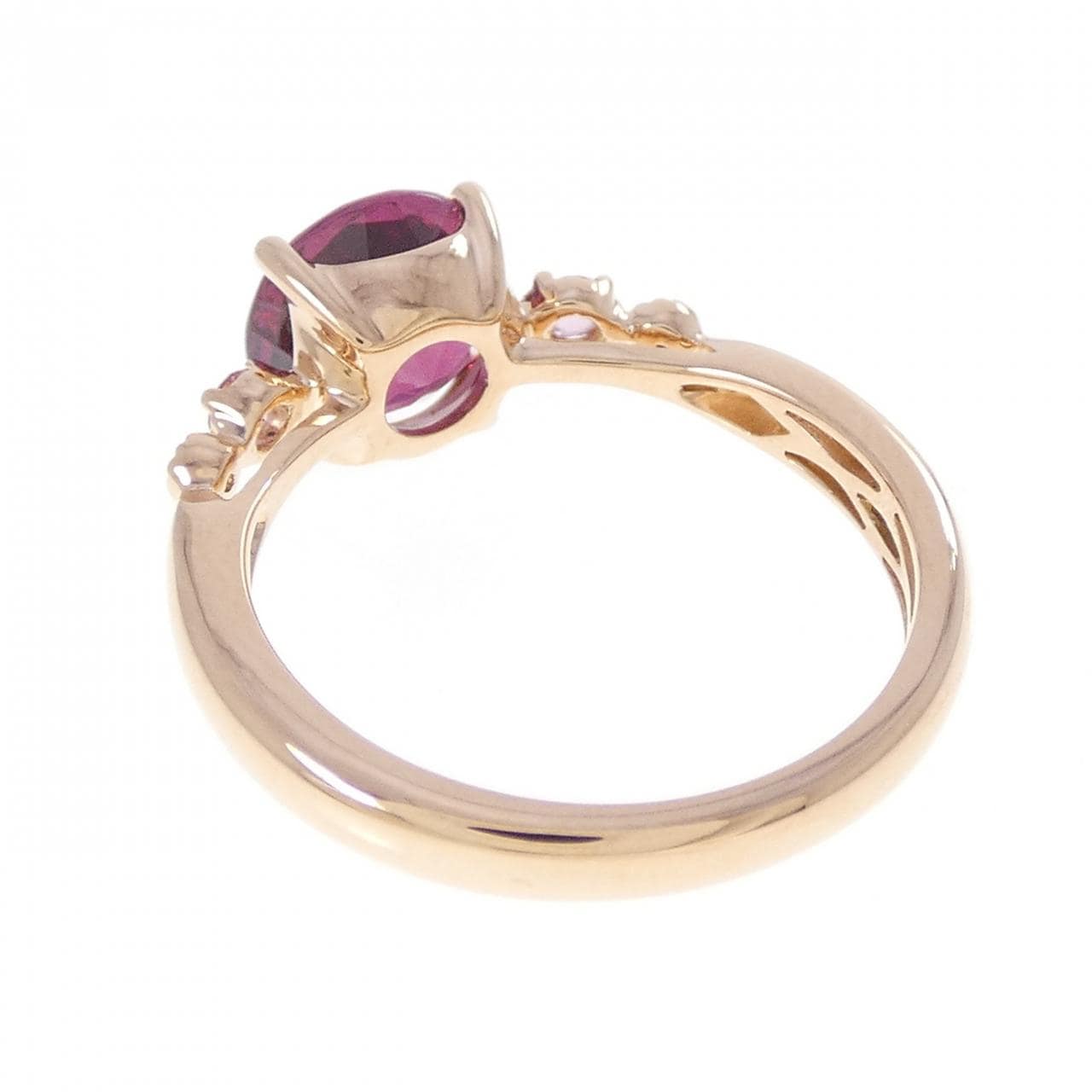 K18PG ガーネット リング 1.70CT