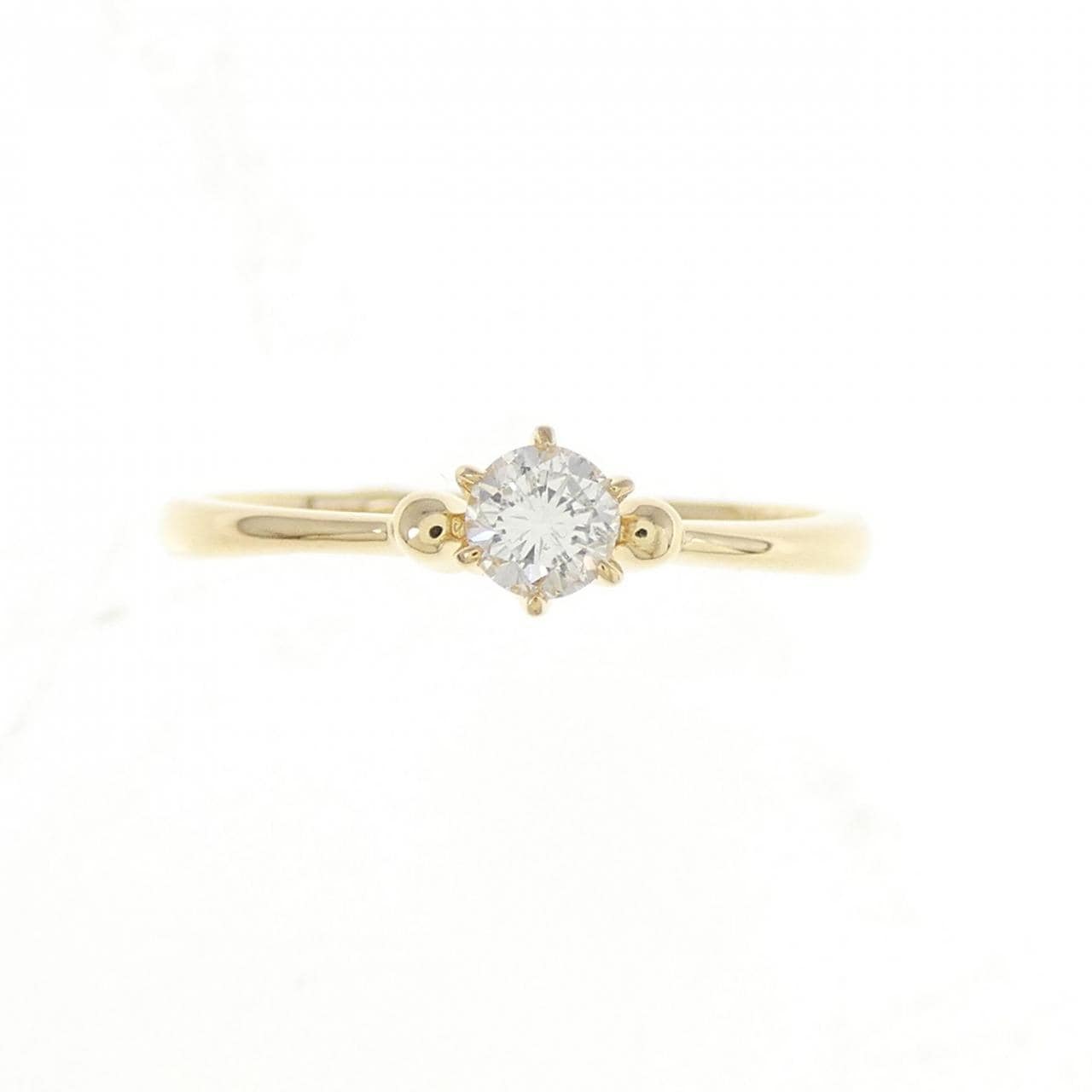 K18YG ダイヤモンド リング 0.18CT