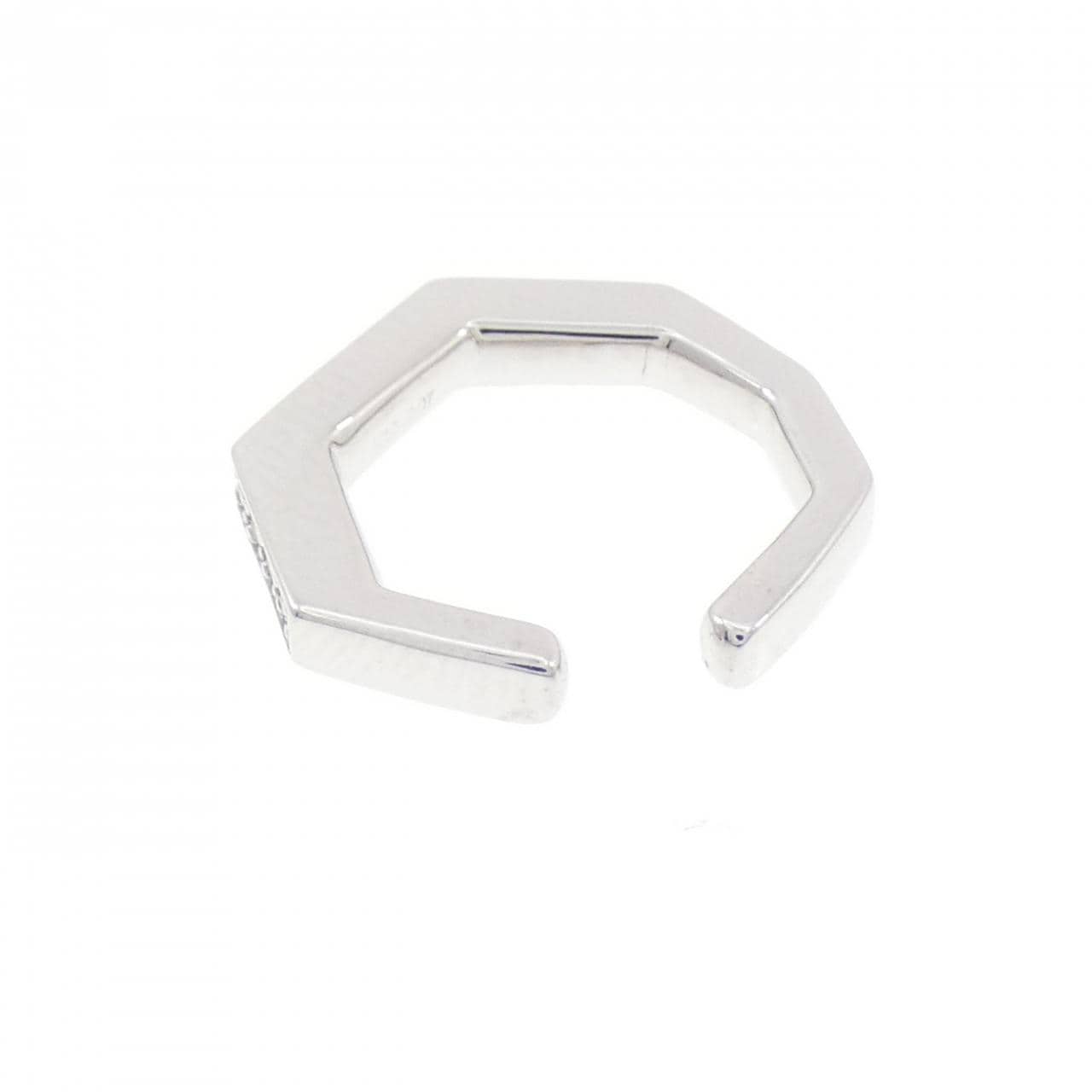 Hirotaka八角形耳夹 0.07CT单耳