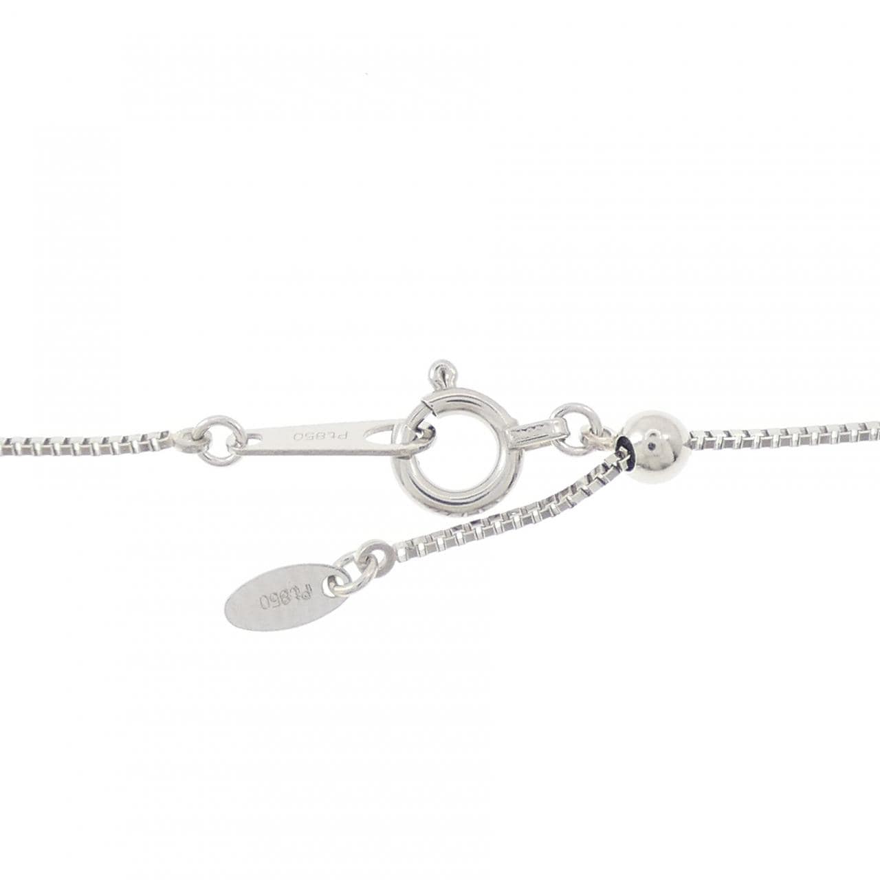 PT900/PT850 フラワー ダイヤモンド ネックレス 2.00CT
