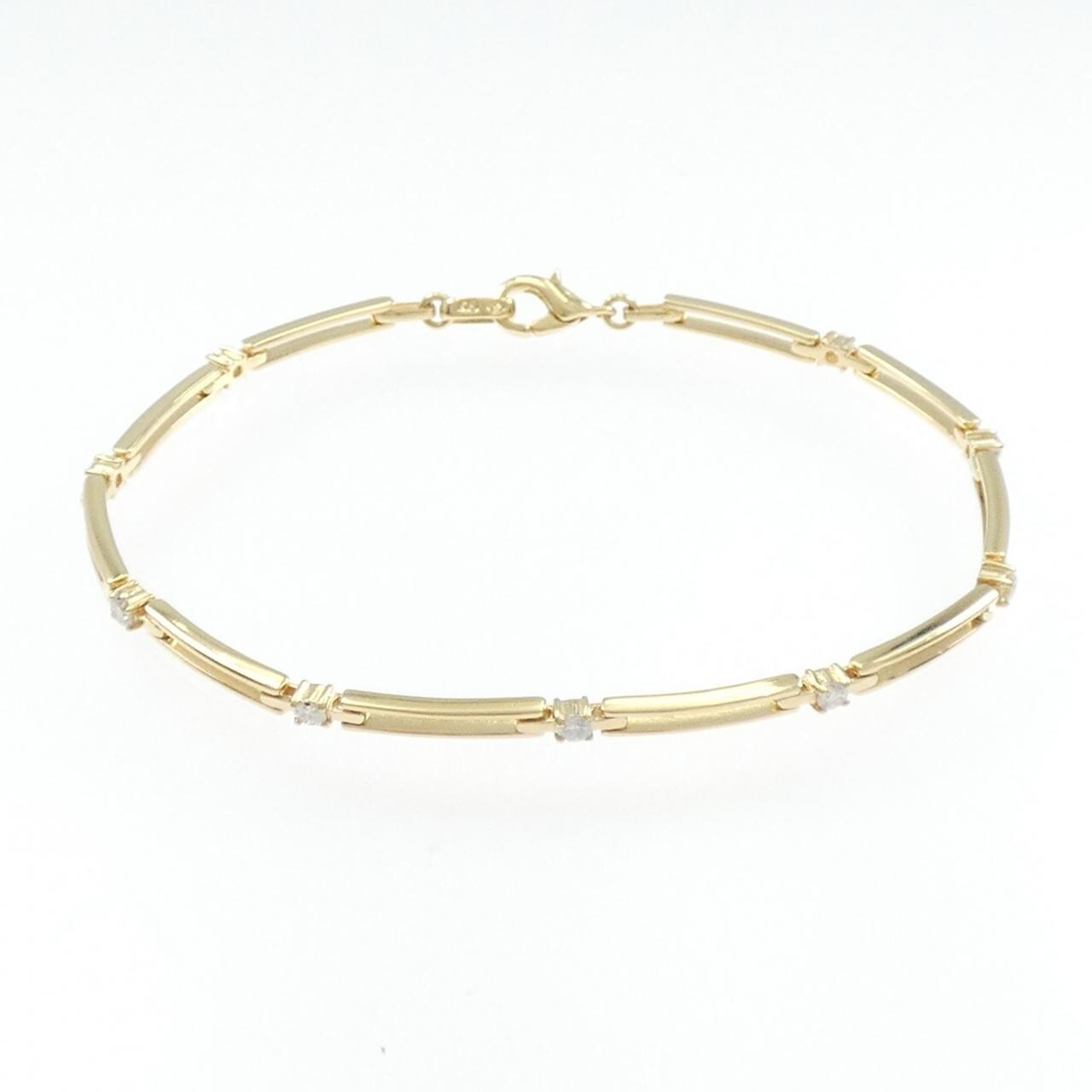 K18YG ダイヤモンド ブレスレット 0.37CT