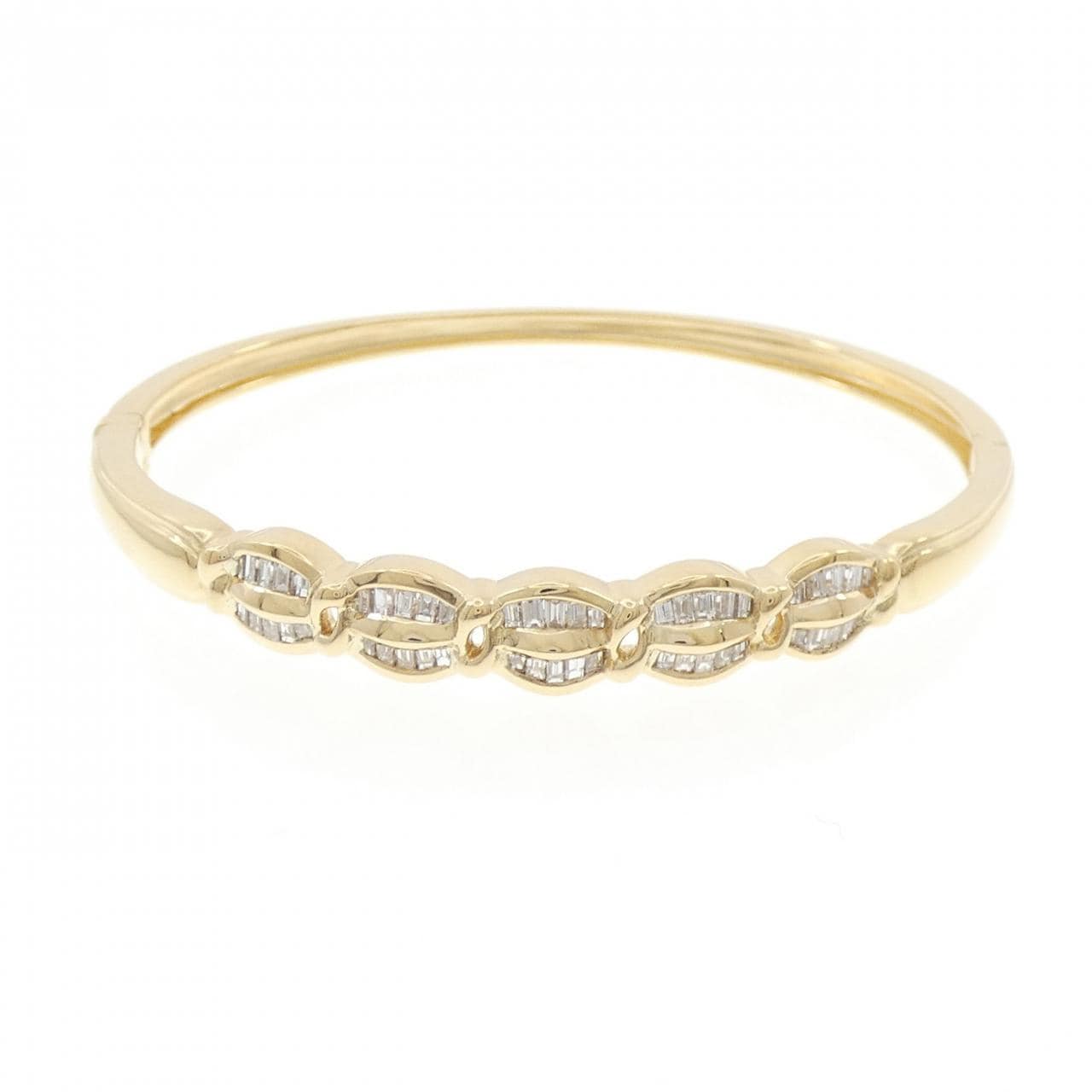 18KYG ダイヤモンド バングル 0.95CT