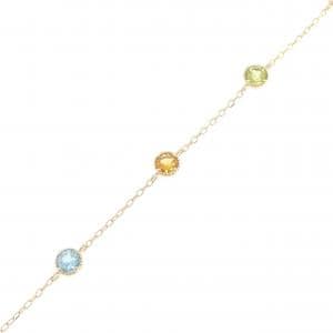 K10YG カラーストーン ブレスレット