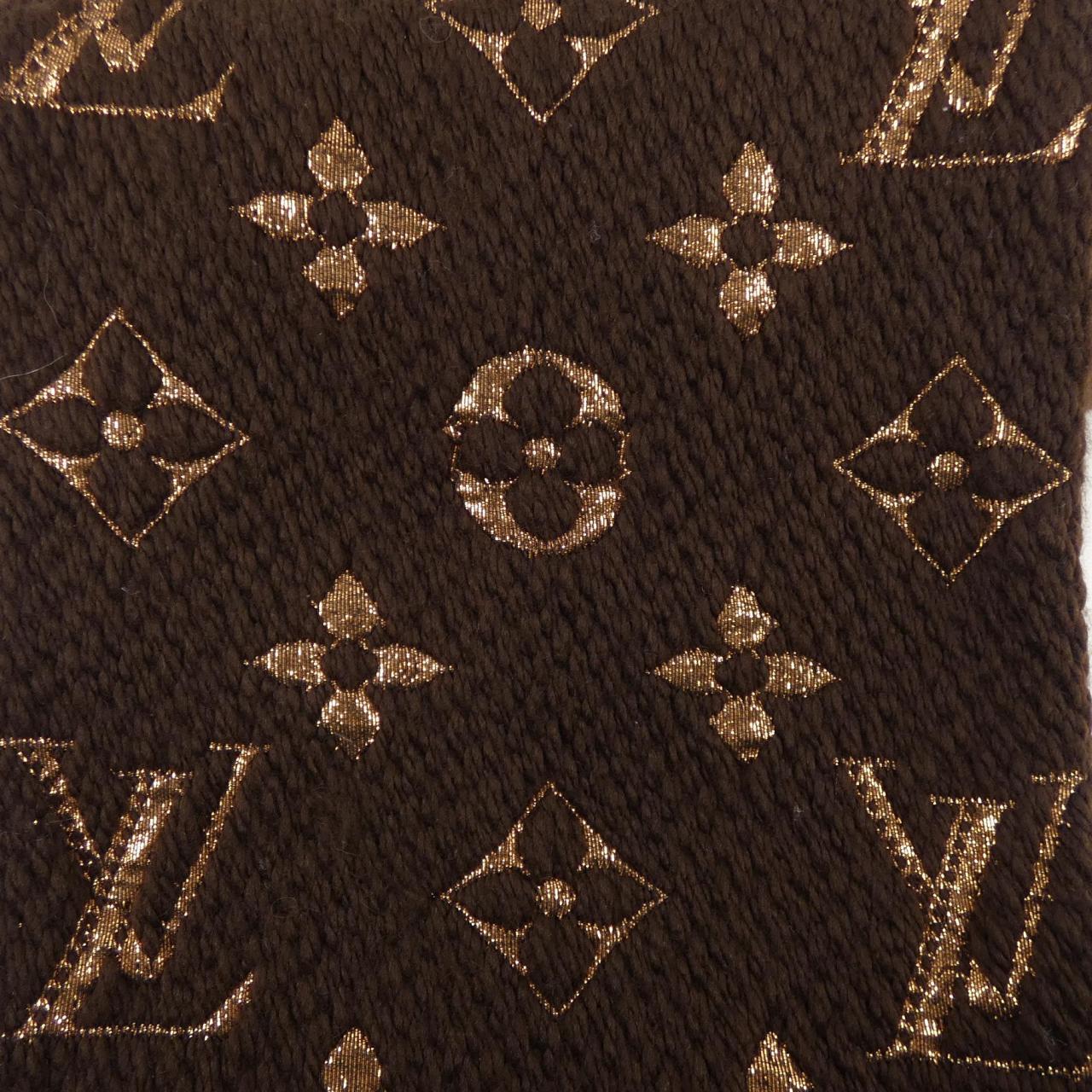 ルイヴィトン LOUIS VUITTON エシャルプ ロゴマニア シャイン M71383 MUFFLER