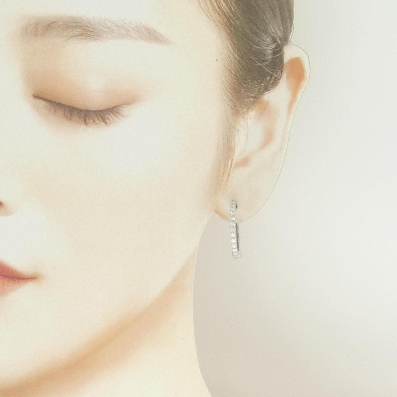 ジーエスティービー ダイヤモンド イヤリング 0.35CT 片耳