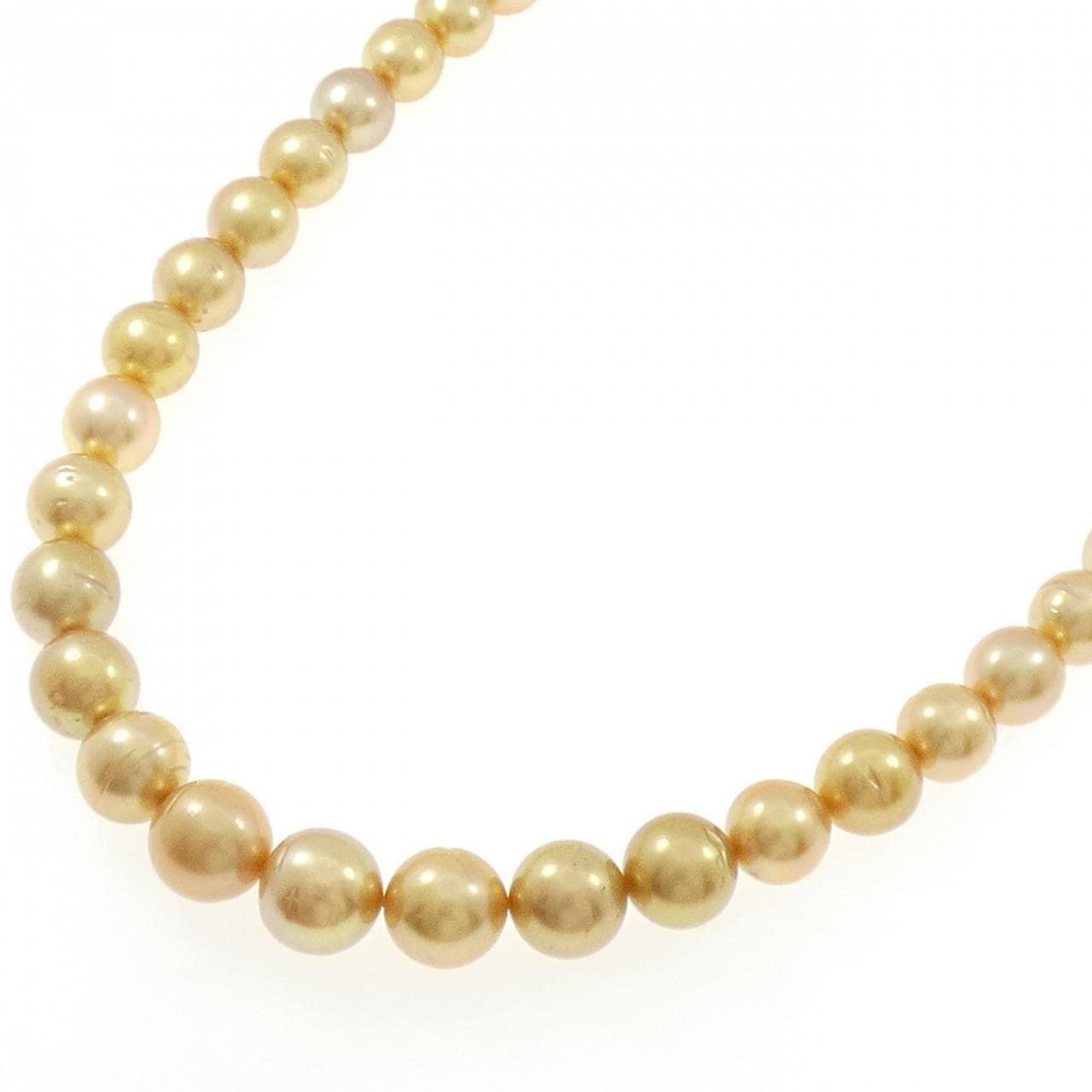 シルバークラスプ 白蝶パール ネックレス 8-11mm