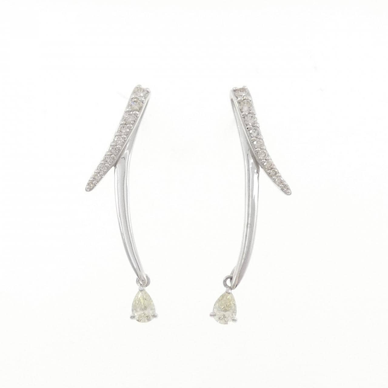 PT900 ダイヤモンド ピアス 0.40CT