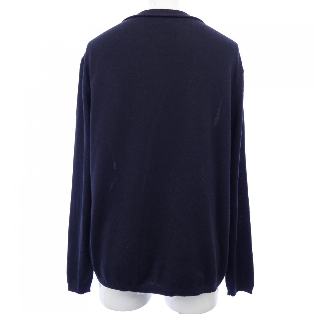 エルメス HERMES CAVAL CADOUR *76-7769 ツイルレーヌ カーディガン