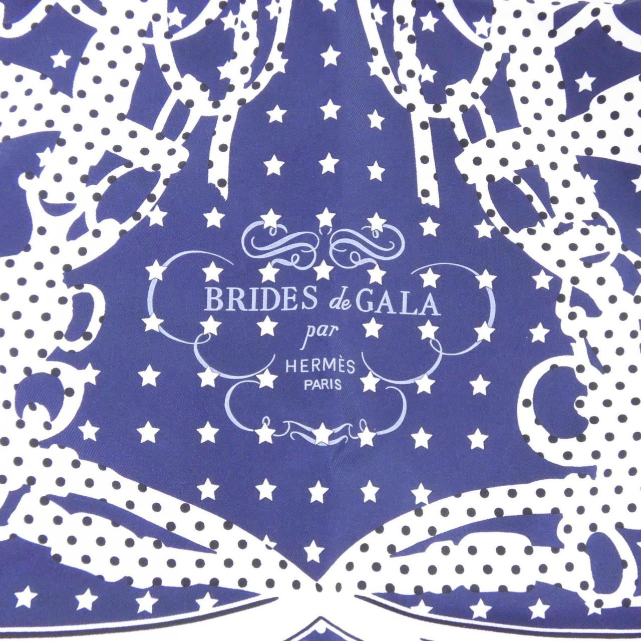 エルメス CARRE BRIDES DE GALA BANDANA A POIS 942669S スカーフ