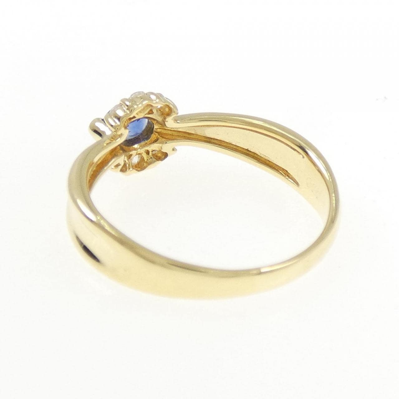 K18YG サファイヤ リング 0.22CT