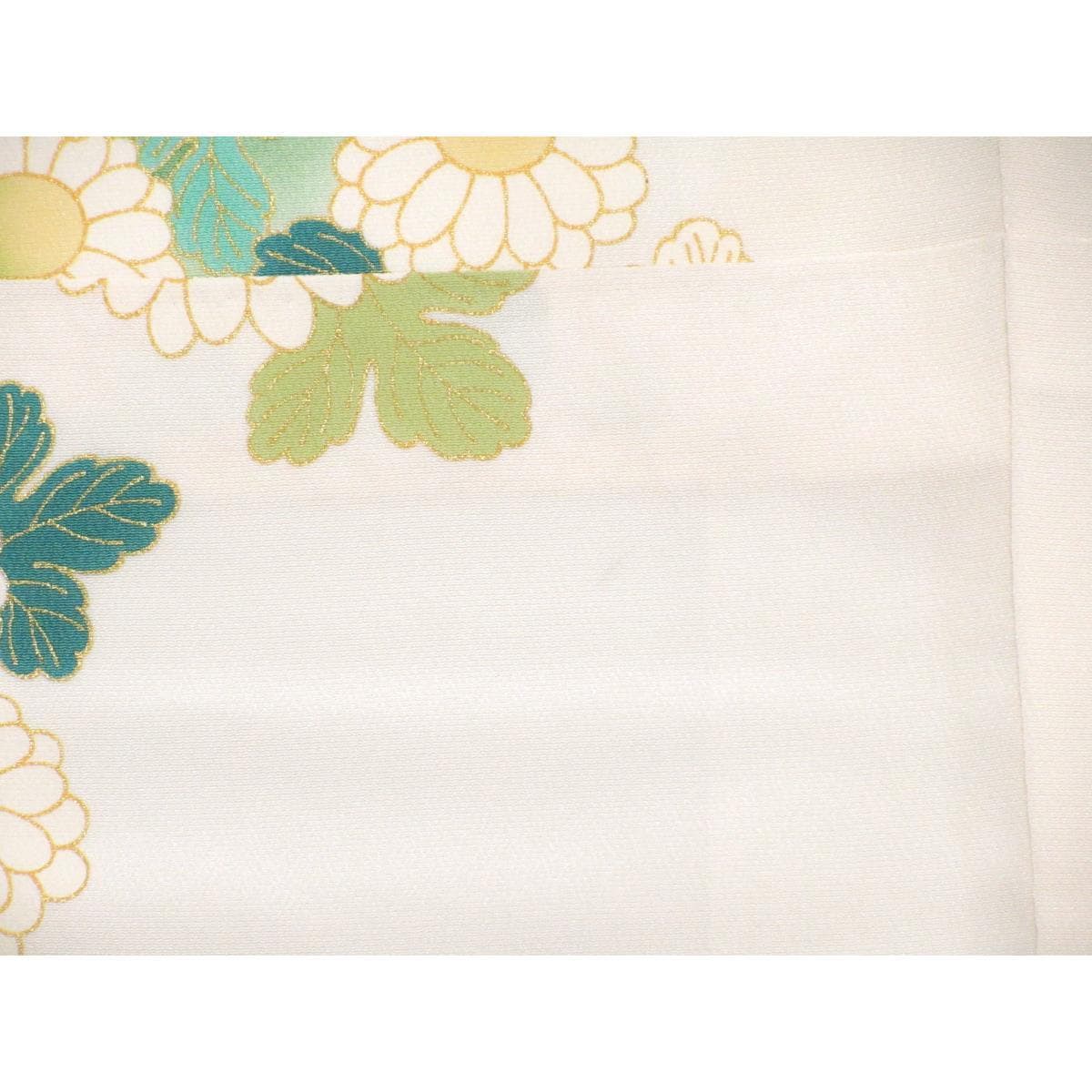 訪問着　友禅金彩加工　刺繍入り