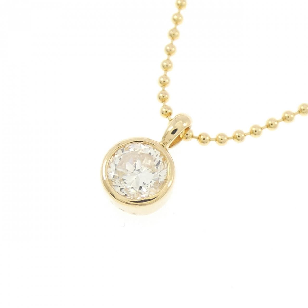 K18YG ダイヤモンド ネックレス 0.34CT