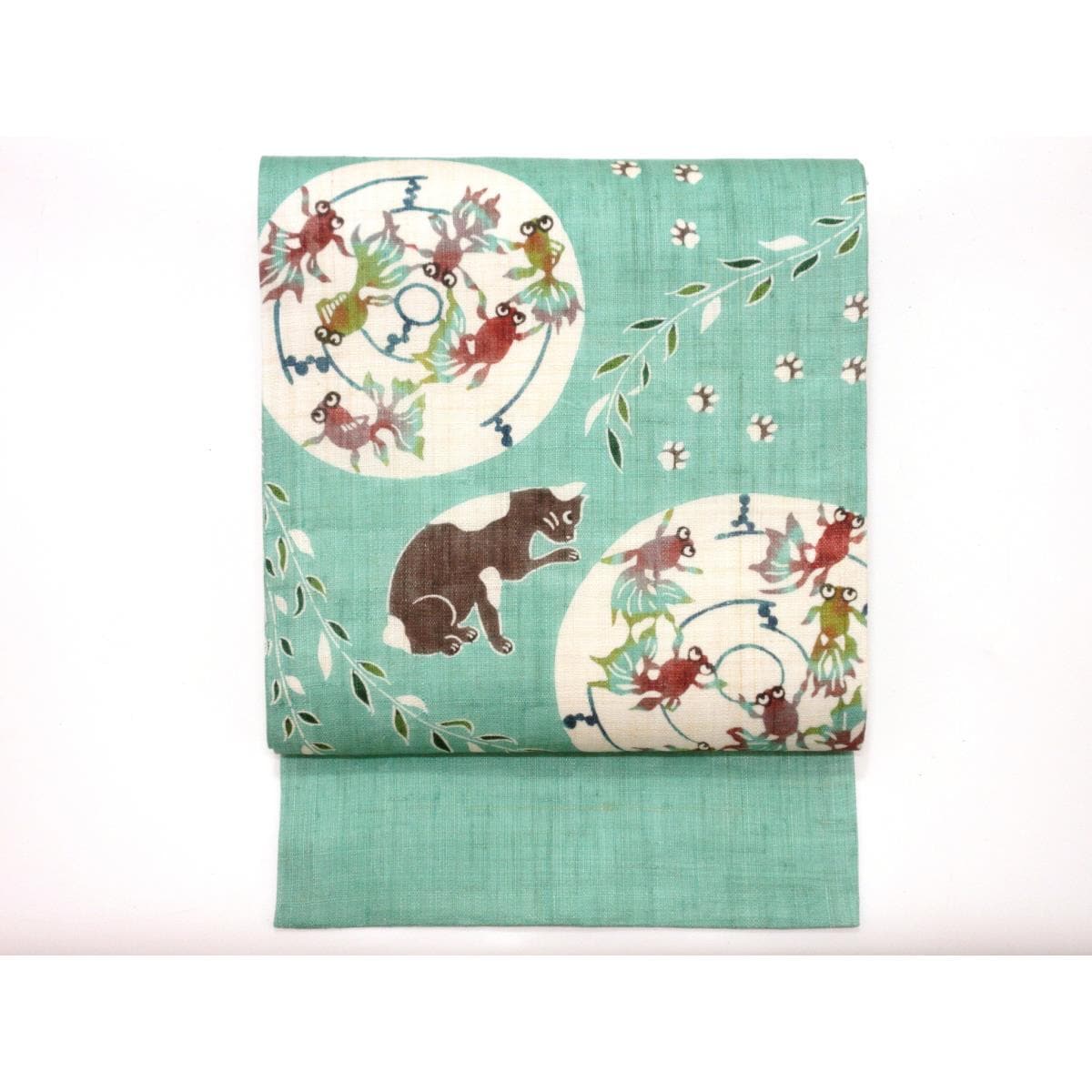 【新品】夏名古屋帯　【栗山吉三郎】