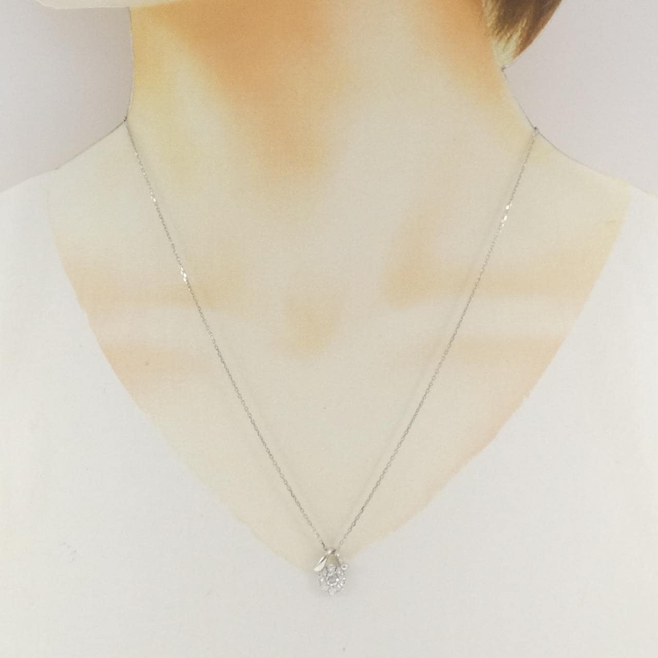 PT900/PT850 ダイヤモンド ネックレス 0.54CT